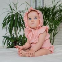 Чепчик с рюшей муслиновый "Камелия" 0+