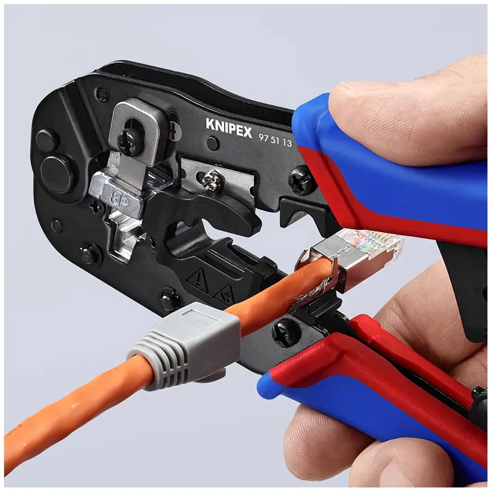 Инструмент для опрессовки штекеров типа Western Knipex 97 51 13