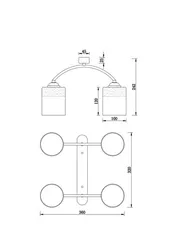 Потолочная люстра Gretta FR5088PL-04B Freya