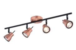 Светильник Sfera Sveta 8746-04/I502 RAB+BK, 4×15 Вт, чёрный и медный