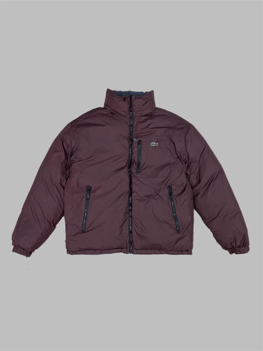 Куртка Lacoste 2-ух сторон. #8136 (сер.)