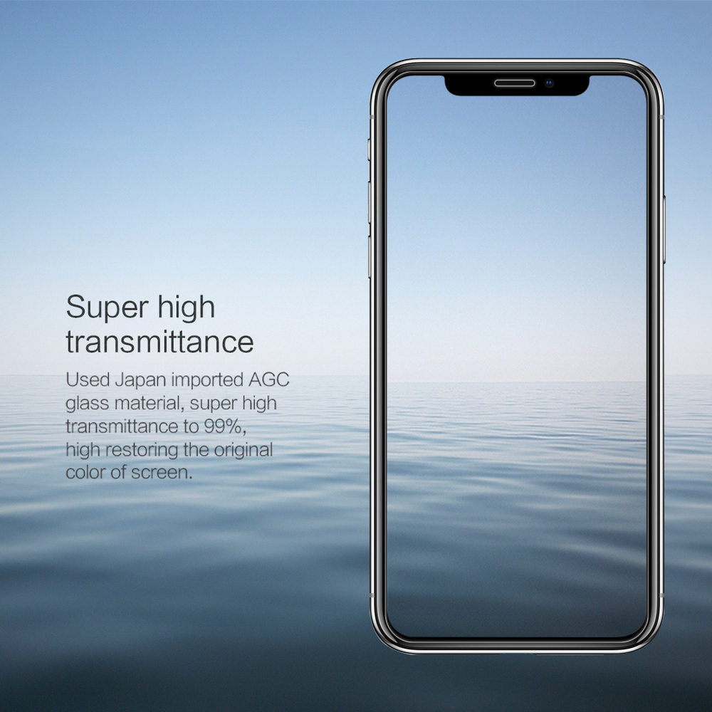 Защитное стекло с прозрачными рамками от Nillkin для iPhone 11 Pro Max и XS Max, серия H Anti-Explosion Glass Screen Protector