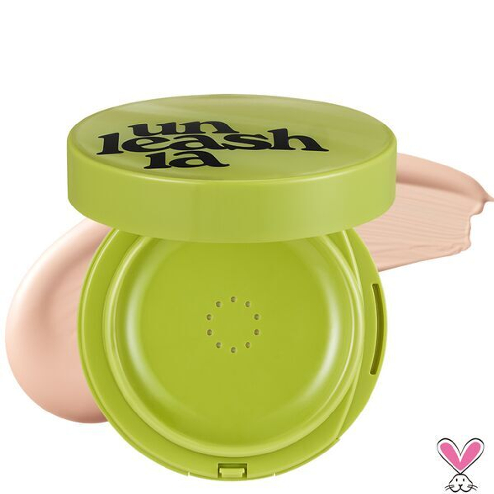Тональный кушон с сатиновым финишем Unleashia Healthy-Green Cushion SPF30 PA++ #18C SeaShell, 15г