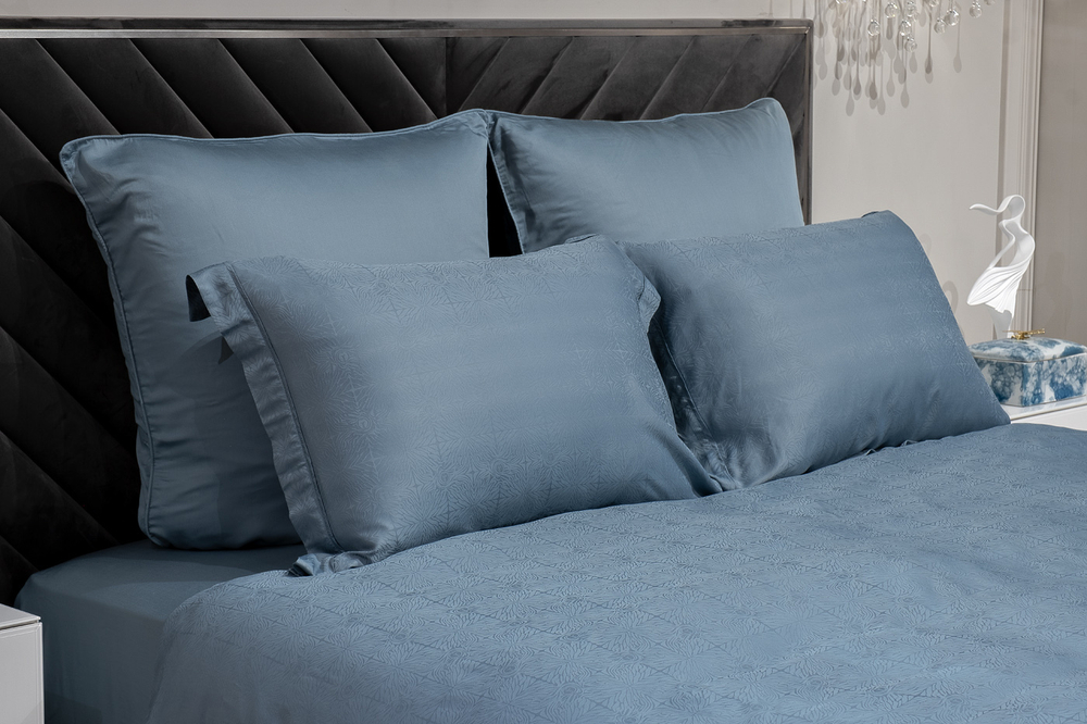 Наволочки 2шт 70x70 Garda Decor сине-зеленые