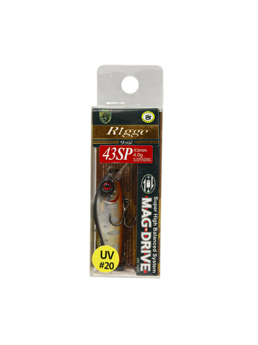 Воблер Минноу Rigge 43SP 43 мм 4 г цвет 20 Ginkuro Yamame