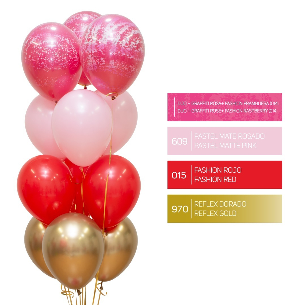 Шар 24" Красный, Пастель / Red 015 Sp