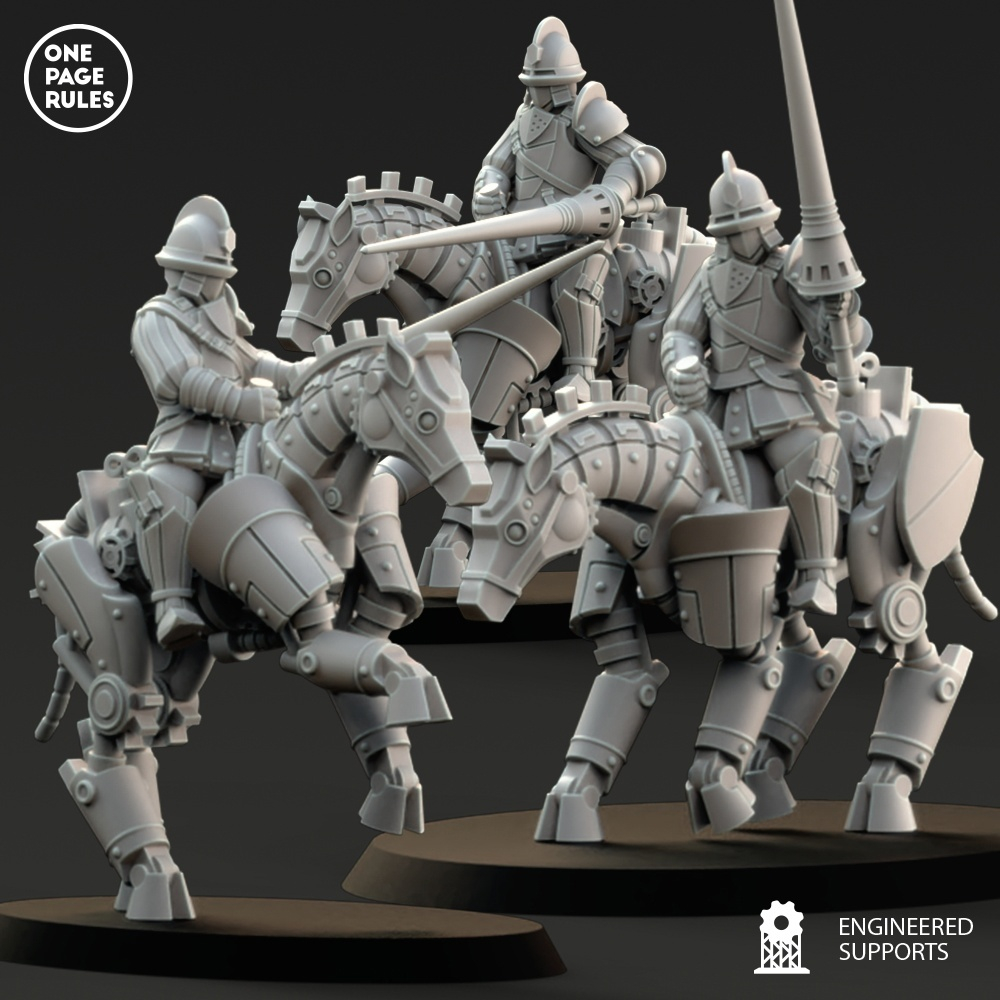 Vinci Guards Mount Lances