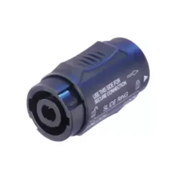 NEUTRIK NL4MMX - переходник Speakon-Speakon, 4-х контактный, ("бочонок")