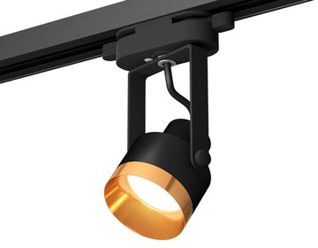 Комплект трекового однофазного светильника 1*GU10 XT6602044 PBK/PYG чёрный полированный/золото жёлтое полированное (C6602, N6134) Ambrella