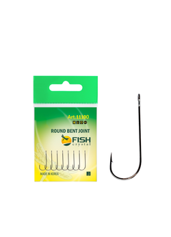 Крючок рыболовный Fish Crystal ROUND BENT JOIN с БОЛЬШИМ ухом 11100 №10 (5 упаковок)
