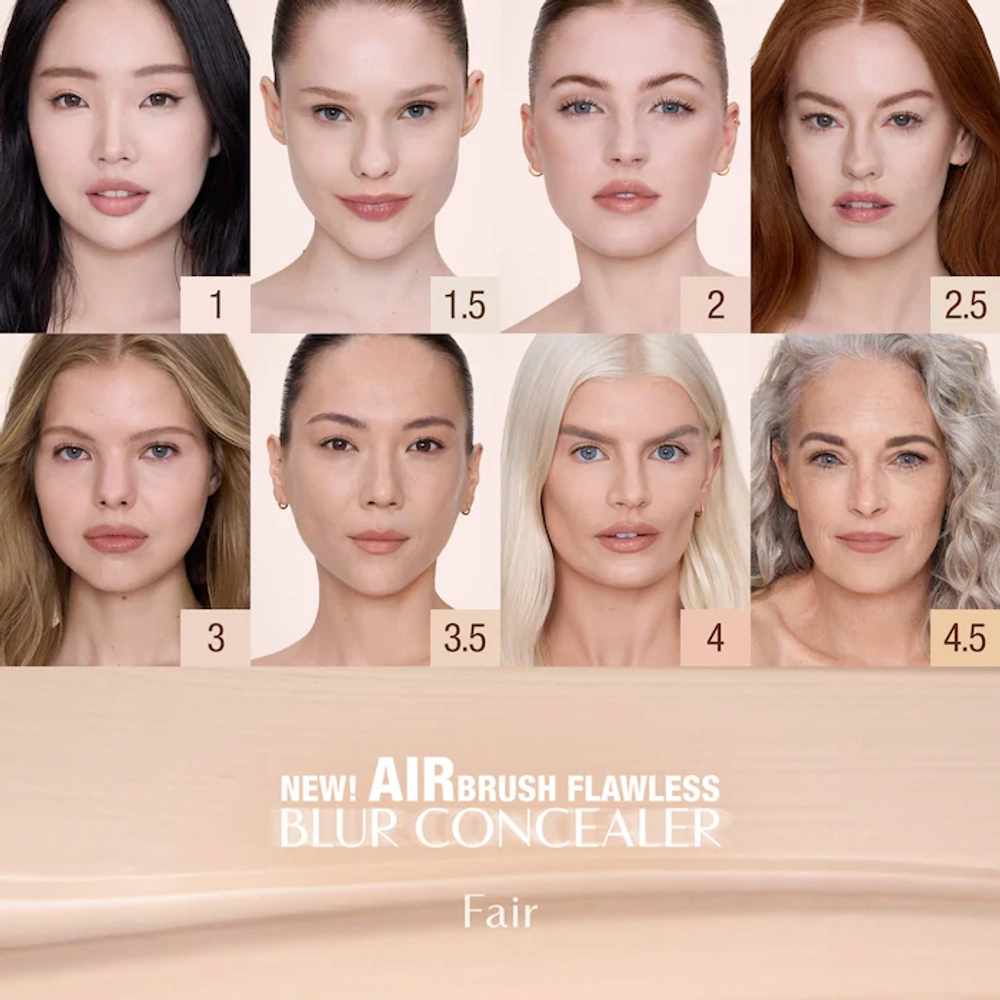 Charlotte Tilbury Airbrush Flawless Concealer with Hyaluronic Acid - 2 Fair