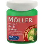 Moller Omega-3 Iho & Hiukset, для кожи и волос (омега-3, цинк, С, биотин, селен), 60 капсул 76 г (из Финляндии)