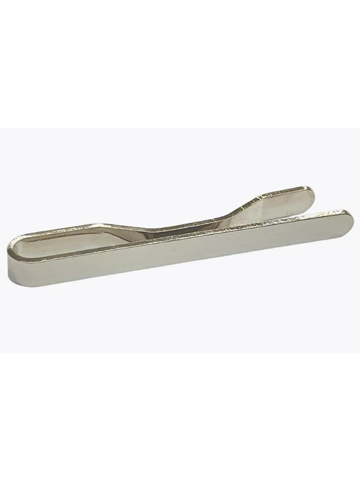 Зажим для галстука чистый (серебро) латунь