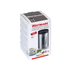 Банка для сыпучих продуктов с окошком 950мл Westmark Steel