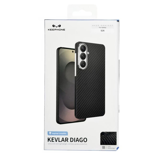 Накладка для Samsung Galaxy S26 Keephone Kevlar Diago MagSnap черный