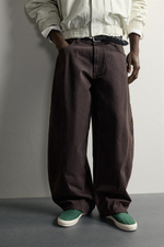 БРЮКИ BALLOON FIT В ТОНКУЮ ПОЛОСКУ — ZARA