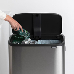 Мусорный бак Bo Touch Bin HI 2x30л Brabantia Стальной матовый Fingerprint Proof