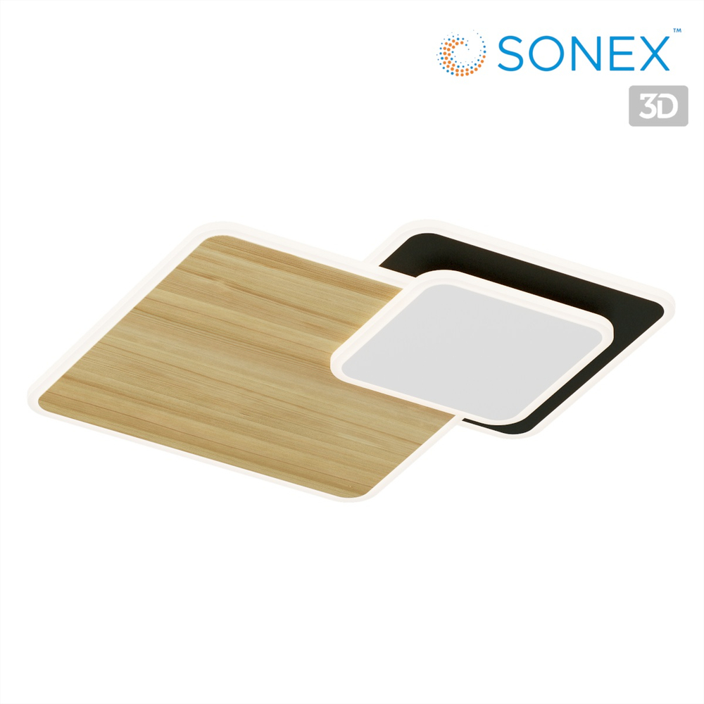 Потолочный светодиодный светильник Sonex 7737/60L MITRA LED SN 602 60Вт 3000-6500К 440x440 IP20 пульт ДУ PINE