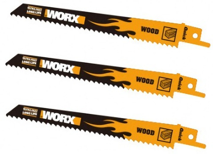 Лезвия по дереву для сабельной пилы WORX WA8010.3