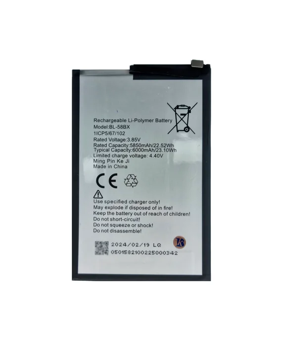 Аккумулятор для Hot 9 Play/Hot 10 Play/ Hot 12 Play/Hot 30 Play 6000mAh (BL-58BX)