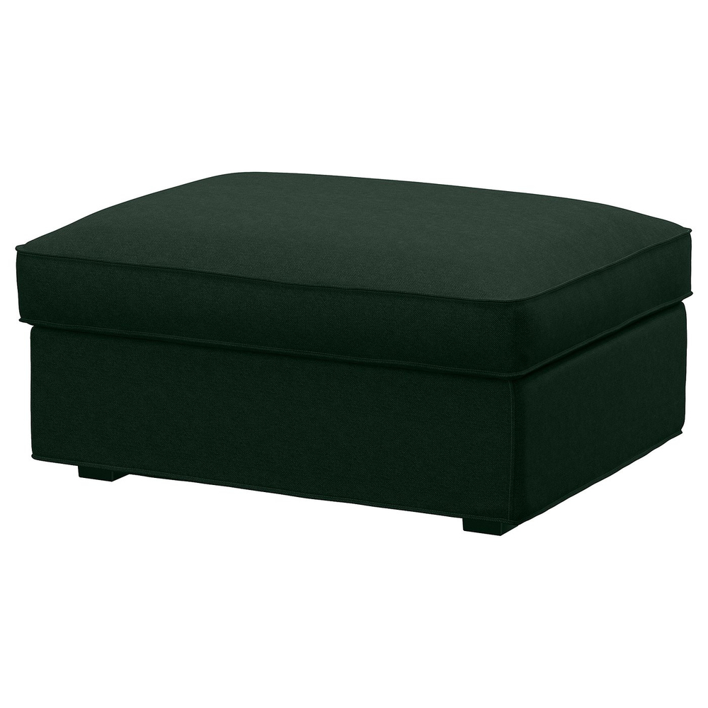 IKEA KIVIK  (ИКЕА КИВИК)  -  Чехол на пуф с ящиком для хранения - Tallmyra тёмно-зелёный