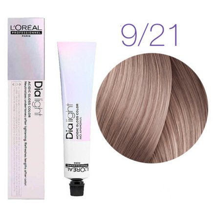 L'Oreal Professionnel Dia Light 9.21 светлый блондин перламутрово-пепельный 50мл