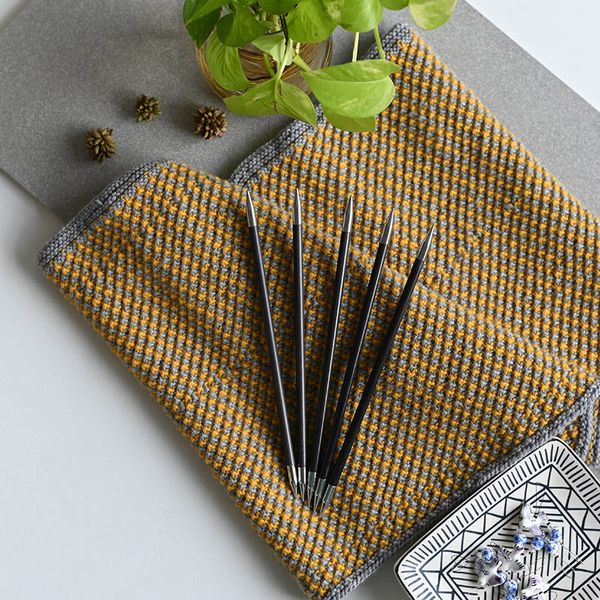 Спицы чулочные (носочные) Knit Pro Karbonz 3,75 мм / 20 см, карбон, черный, 5 шт, 41131