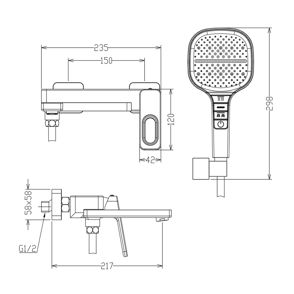 Смеситель для ванны RAGLO R51.30