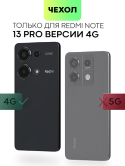 Чехол BROSCORP для Poco M6 Pro (арт.XM-PM6PRO(4G)-COLOURFUL-BLACK )