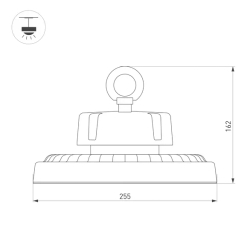 Светильник SP-ERCON-R255-150W White5000 (BK, 60 deg, 230V) (Arlight, IP65 Металл, 5 лет) 056102