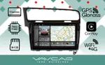 Магнитола для Volkswagen Golf 7 2012-2020 - Vaycar VA81-0257-2K на Android 13, Быстрая, 2K QLED, CarPlay, 4G SIM-слот