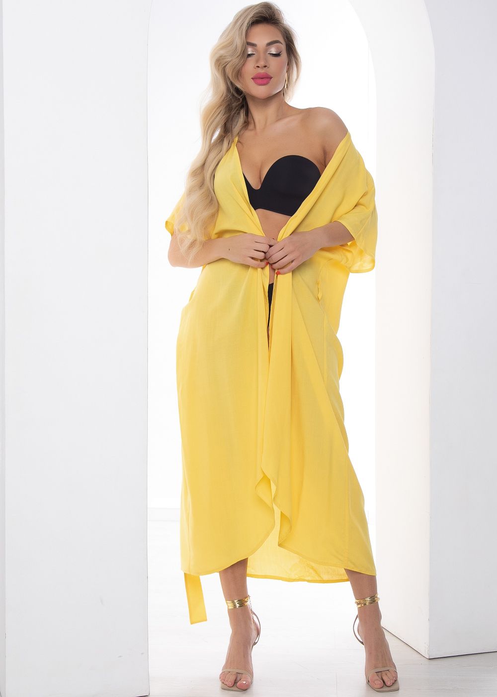 Парео Пляжный сезон (желтое) П14941 LT Collection