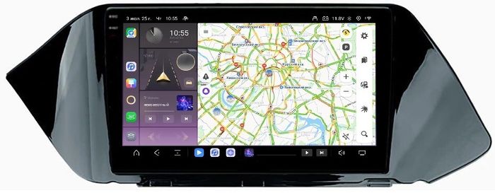 Магнитола для Hyundai Sonata 2020+ - Kuberg OL-1771 QLed+2K, Android 13, Быстрейшая, CarPlay, 4G SIM-слот