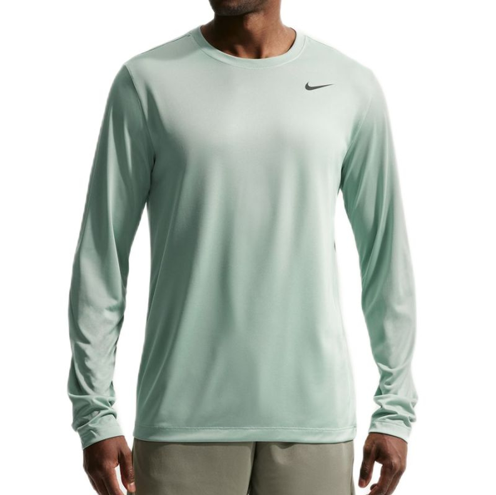 Теннисная футболка Nike Dri-Fit Legend Long Sleeve Fitness - steam/black