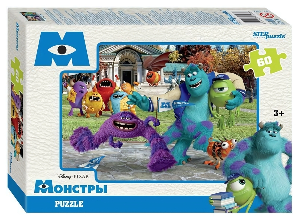 Пазл 60эл. "Монстры" (Disney) (Степ пазл)