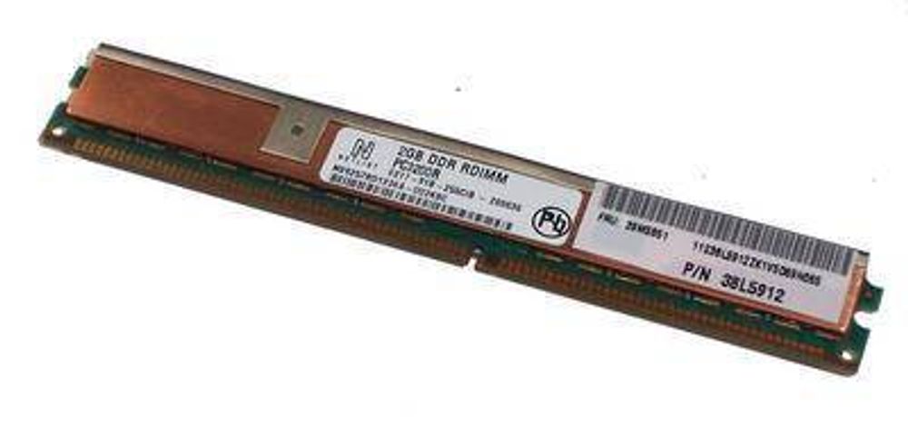 Оперативная память IBM 4GB (2x2GB) PC3200 ECC DDR RDIMM (LS20 Blade) 38L5912