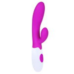Лиловый вибратор 20,5см со стимулятором клитора Baile Pretty Love Alvis BI-014263