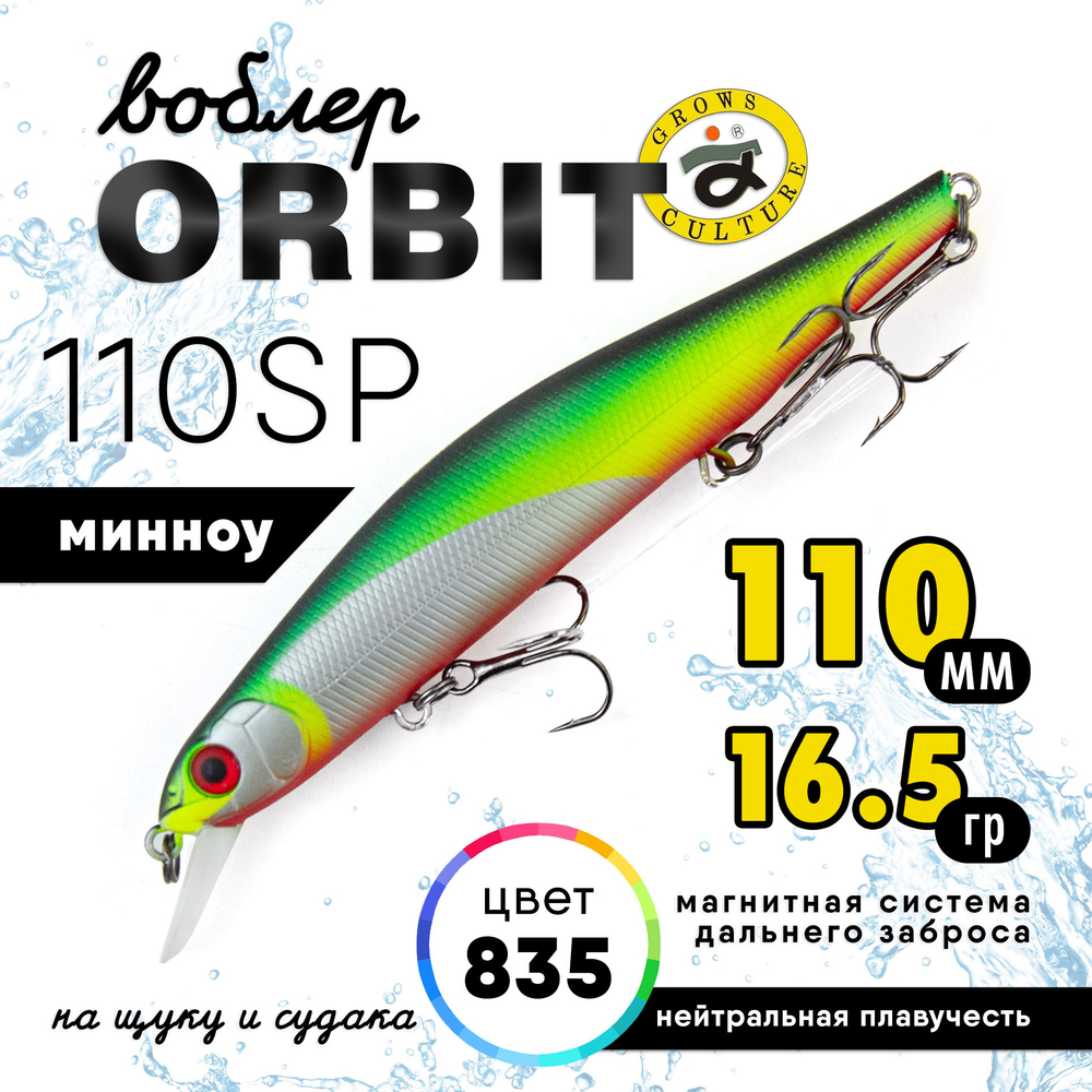 Воблер Grows Culture Orbit 110SP (110мм, 16.5гр)