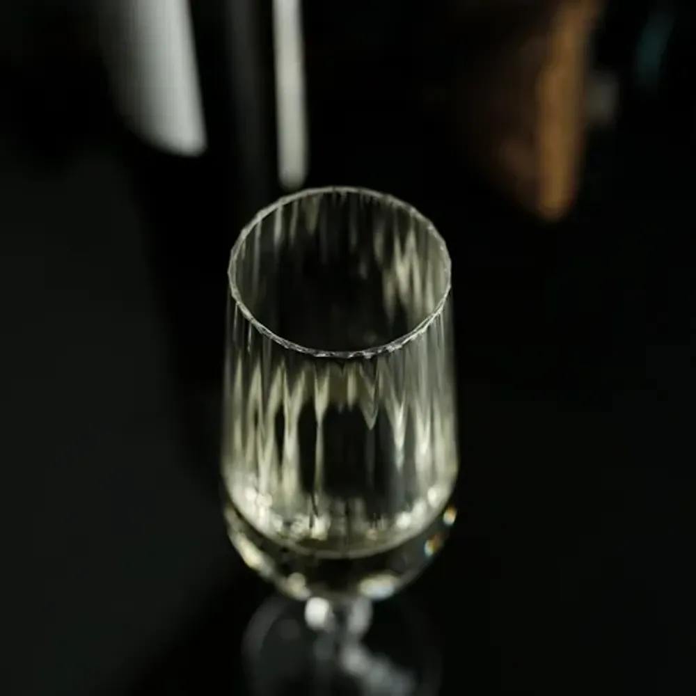Бокал-флюте для шампанского 290 мл "Optical-2" d 5 см h23 см P.L. - BarWare [6]