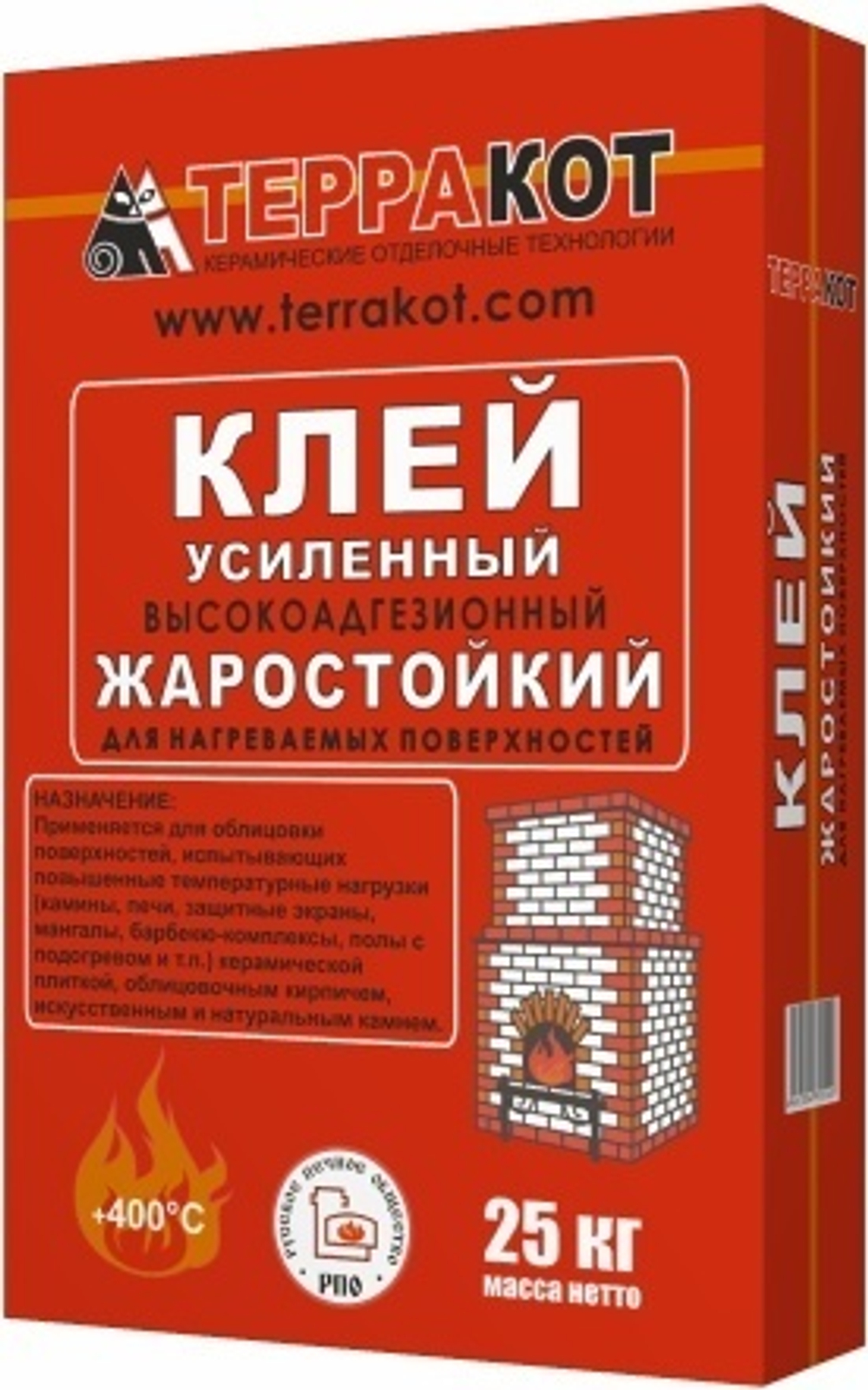 Клей усиленный ЖАРА 5кг, Терракот, полимер