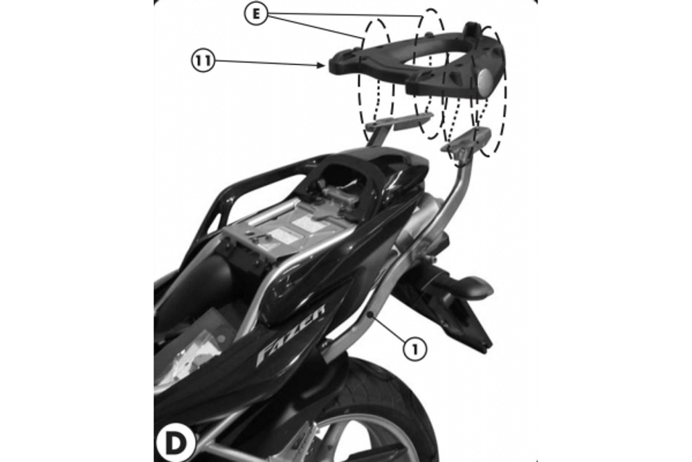 Крепежи на Yamaha FZ6/Fazer 04 KAPPA 04-06