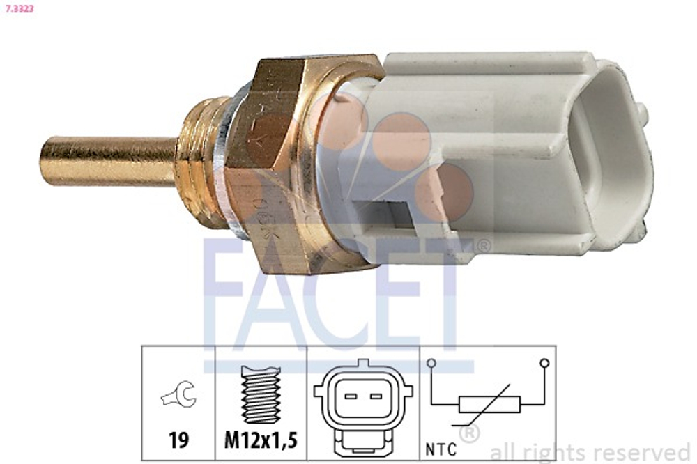 FACET - 73323-FAC - Senzor, temperatura rashladne tecnosti