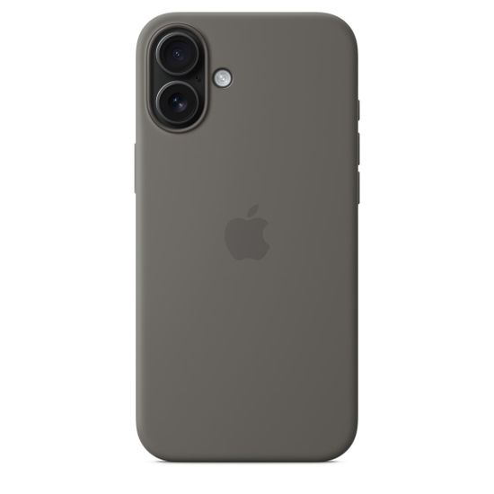 Силиконовый чехол Apple для iPhone 16 Plus с MagSafe серый камень