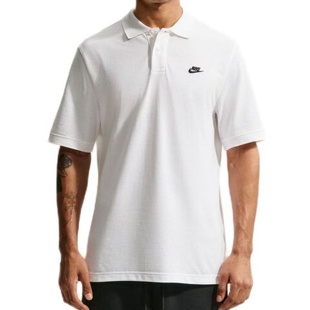 Мужское теннисное поло Nike Club Polo Pique - white/black