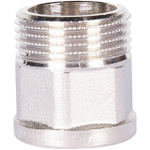 Переход с внутренней резьбы на наружную под ключ STOUT SFT 0073 - 1/2" x 3/4" (латунь никелиров-ная)