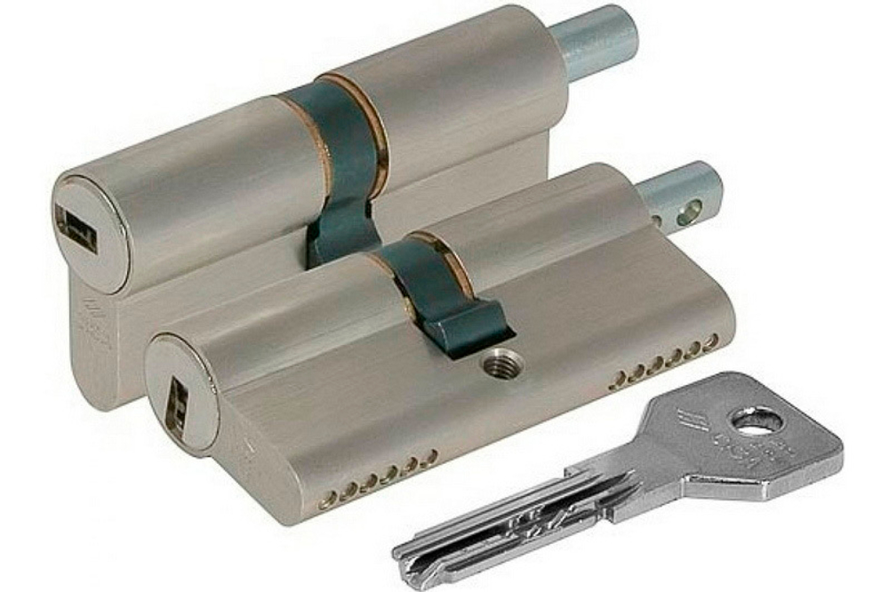 Цилиндр CISA под вертушку ASIX ОE302-13.12 (70 мм/30+10+30в) никель