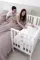 Детская кроватка на колесах Erbesi Mini Charly White/Grey