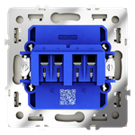 Розетка акустическая встраиваемая 4-местная, (шелк) Voltum S70 VLS060304