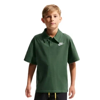 Футболка для мальчика теннисная Nike Kids Sportswear Club Knit Short Sleeve - fir/white