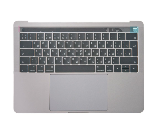 Топ кейс в сборе для MacBook Pro 13 Retina Touch Bar A1989 RUS Space Gray 2018 - 2019 AASP